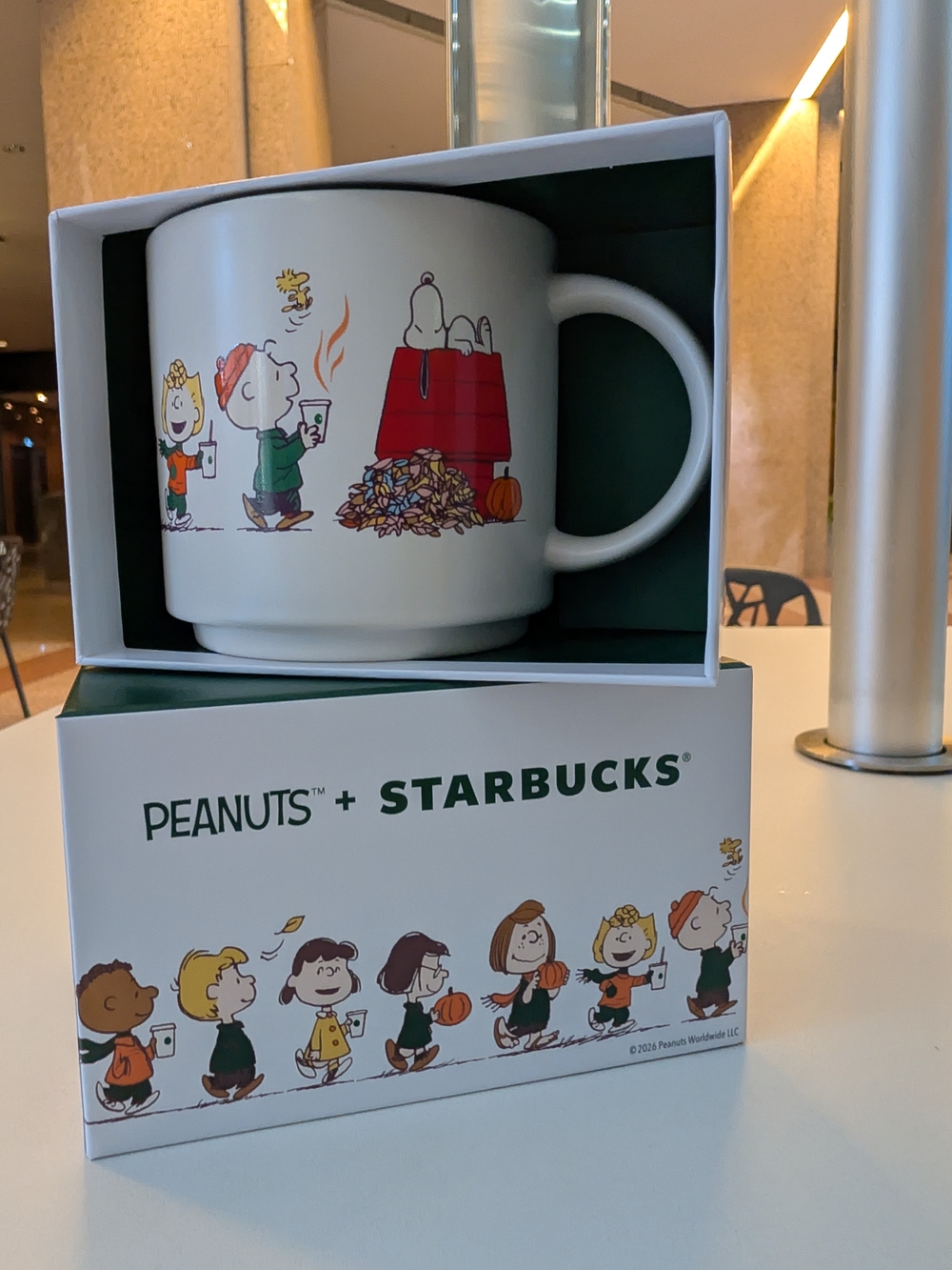 2026 Peanuts x Starbucks White Ceramic Mug